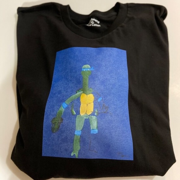 Art On Fabric Ninja Turtles Long Sleeve Crewneck - Picture 5 of 5